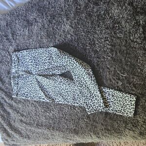 Leopard/ cheetah print skinny pants, denim h&m